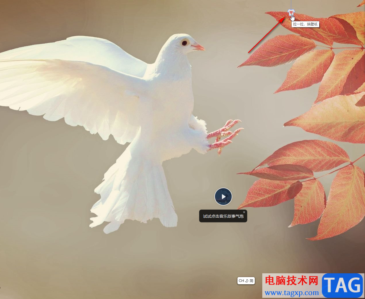 小鳥壁紙設(shè)置拉一拉的壁紙分類的方法教程