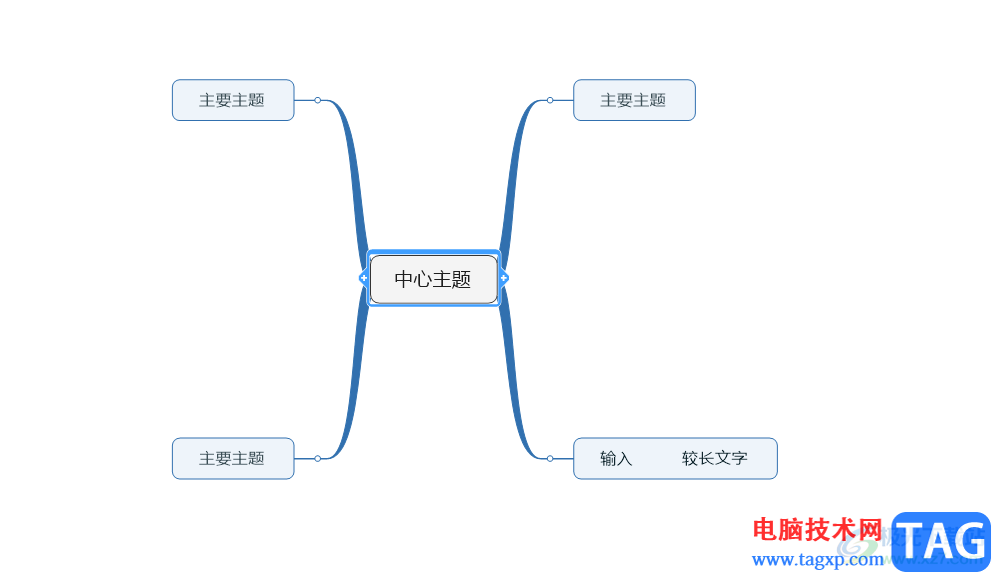 ?MindManager調(diào)整主題寬度的教程