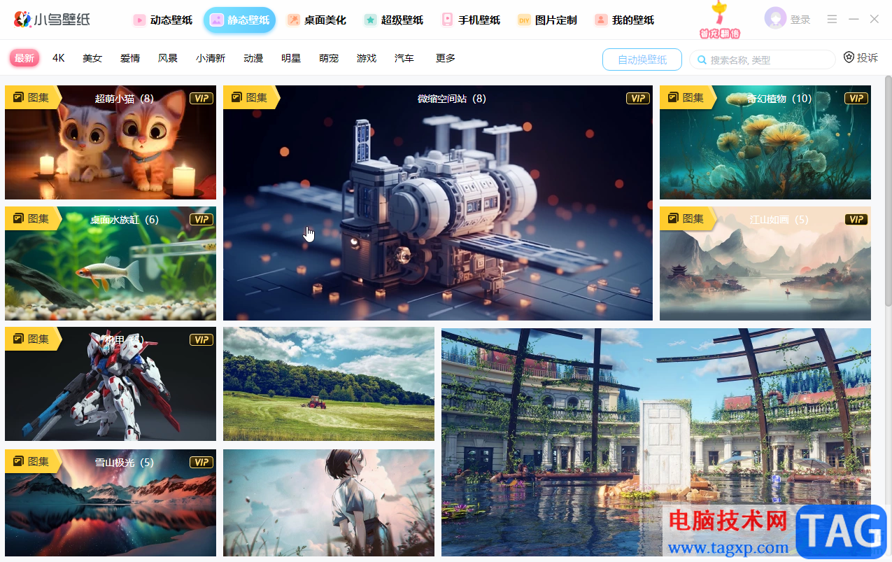 小鳥壁紙?jiān)O(shè)置每隔5分鐘自動(dòng)切換壁紙的方法教程