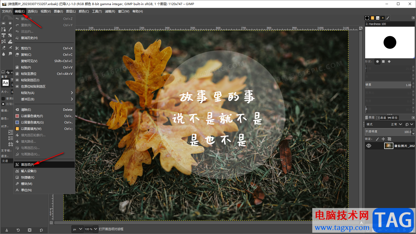 gimp設(shè)置初始縮放比率的方法