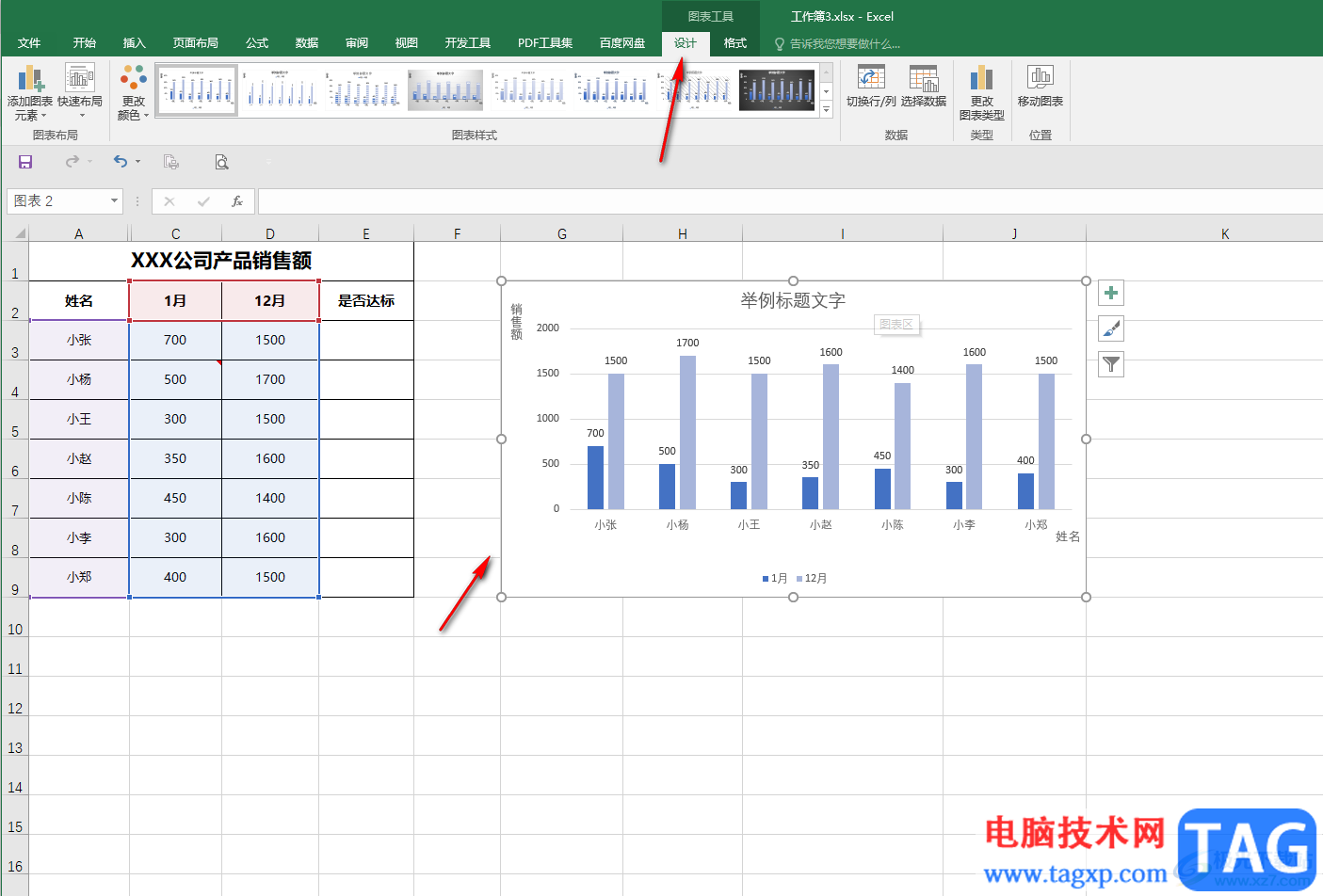 Excel調(diào)整數(shù)據(jù)圖表的顏色的方法教程