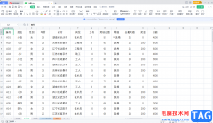 WPS Excel快速選中大量單元格的方法教程