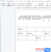 ?wps文檔更改表格的默認單元格邊距的教