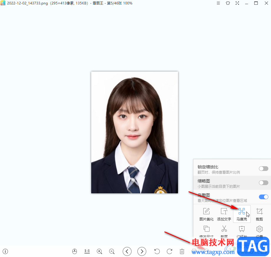 2345看圖王給圖片打馬賽克的方法教程