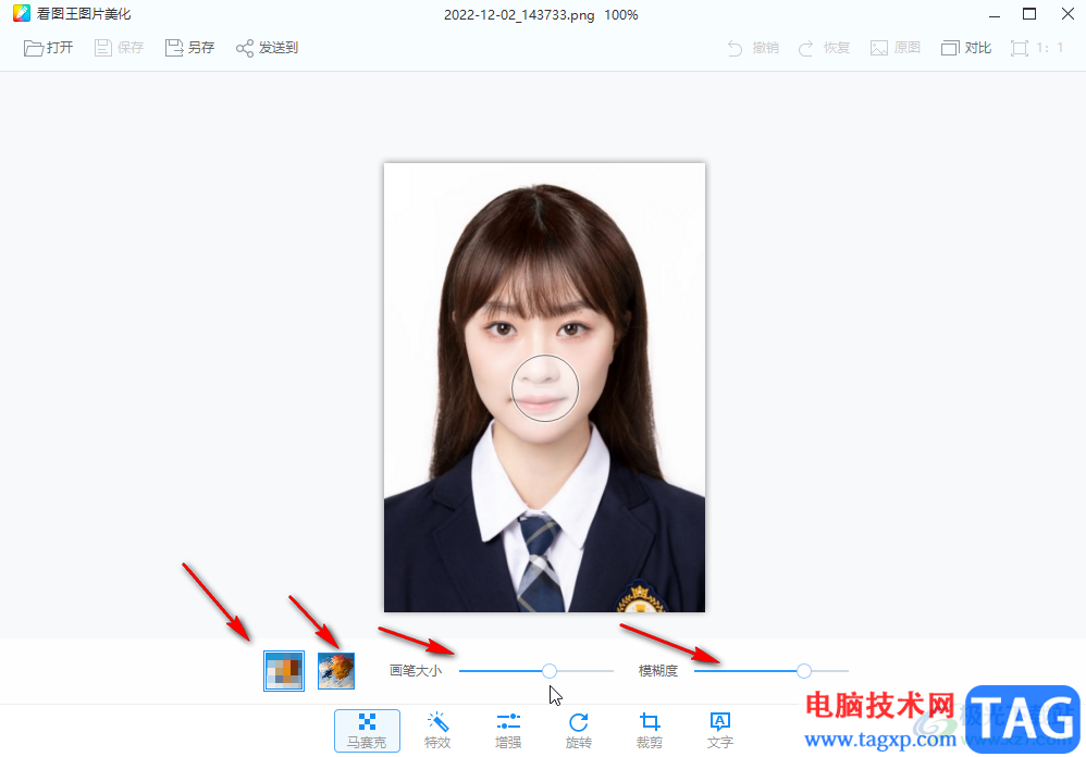 2345看圖王給圖片打馬賽克的方法教程