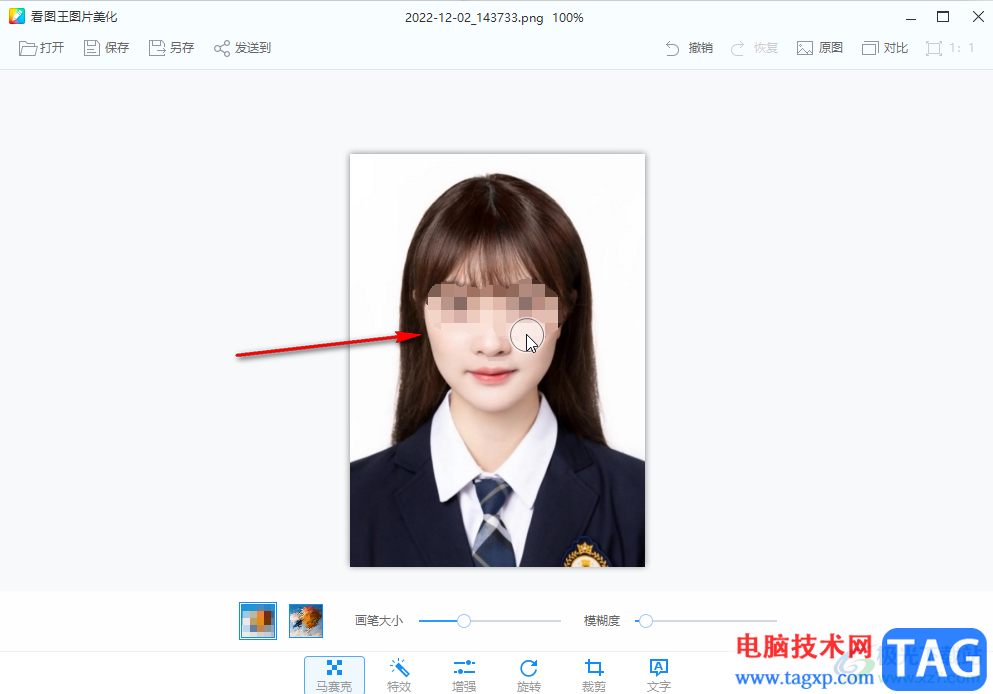 2345看圖王給圖片打馬賽克的方法教程