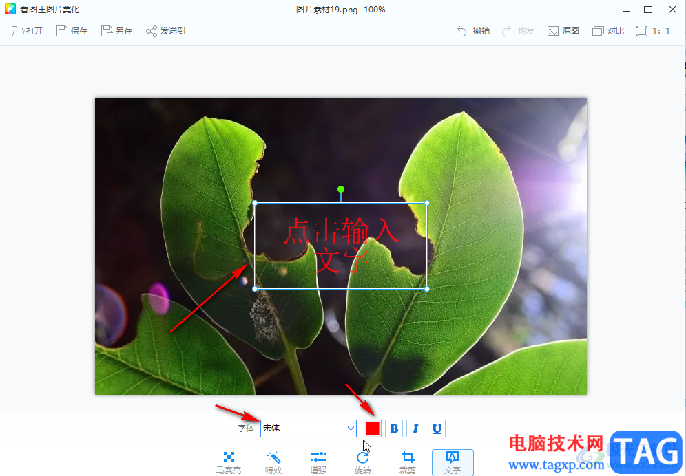 2345看圖王在圖片中添加文字的方法教程
