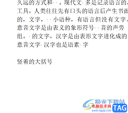 word文檔豎著的大括號(hào)打出來的教程