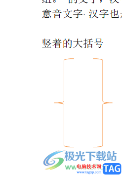word文檔豎著的大括號(hào)打出來的教程