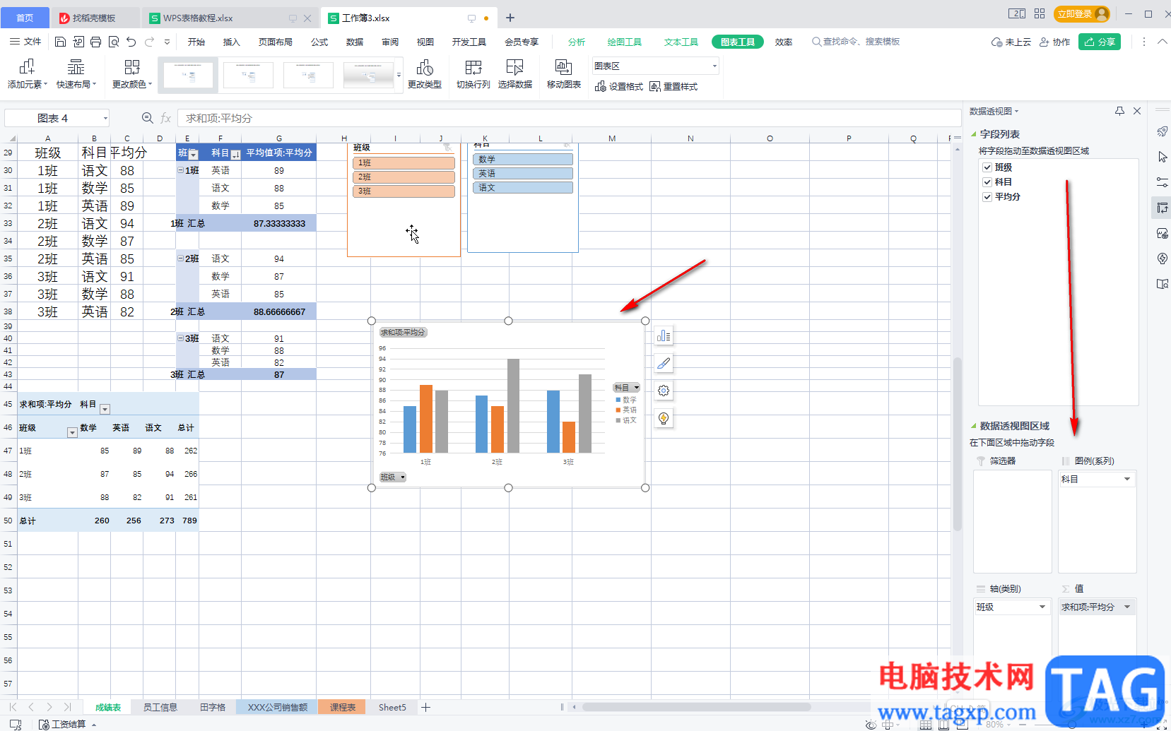 WPS Excel插入數(shù)據(jù)透視圖的方法教程