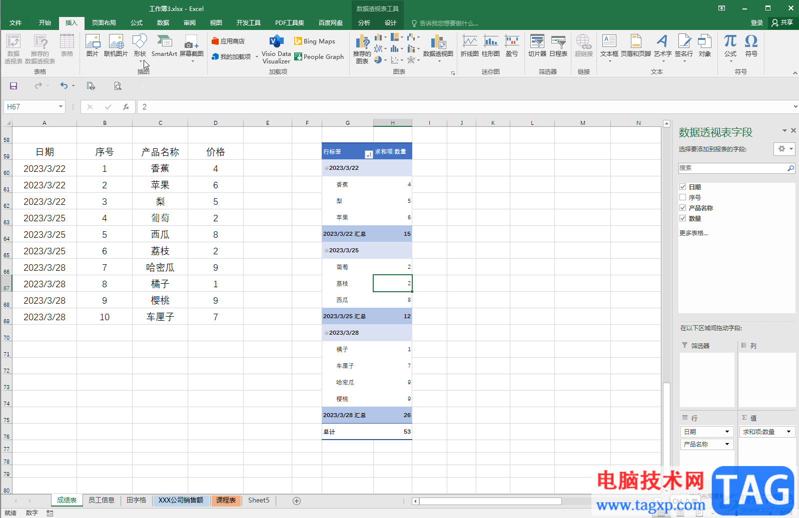 Excel表格修改數(shù)據(jù)透視表的數(shù)字格式的方法教程