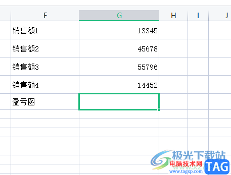 wps表格設(shè)置迷你盈虧圖的教程