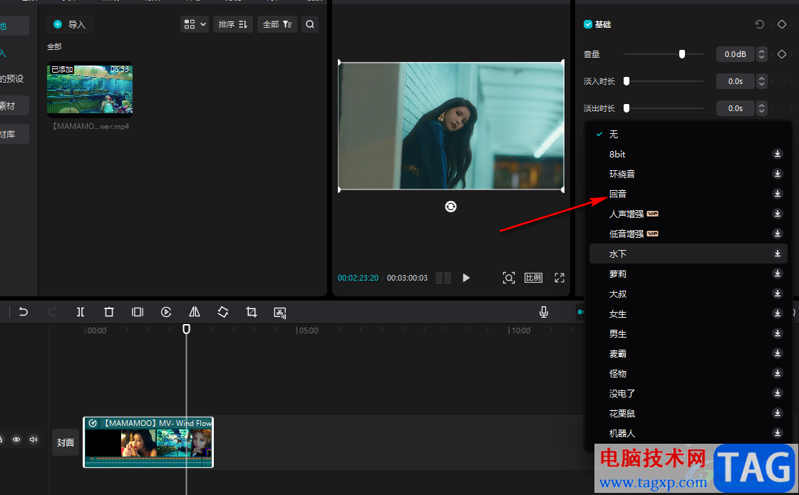 剪映對(duì)視頻進(jìn)行變聲操作的方法