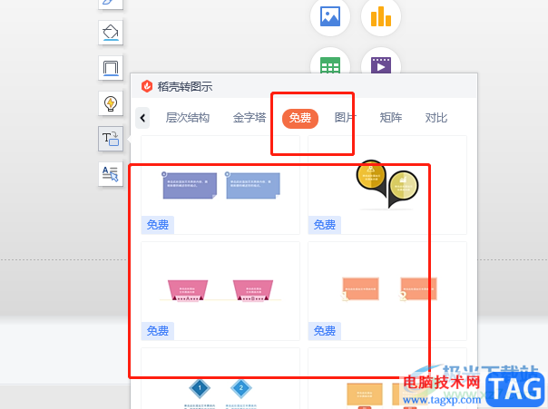 wps演示將文字轉(zhuǎn)為圖示的教程