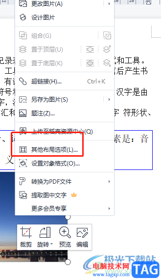 wps文檔鎖定圖片的縱橫比的教程