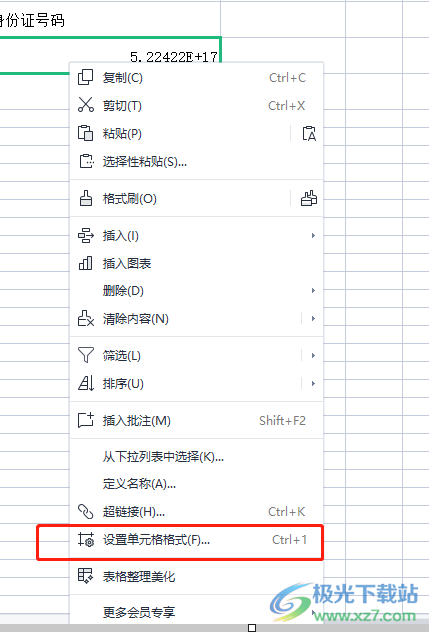 wps表格輸入身份證號(hào)變成亂碼數(shù)字的解決教程