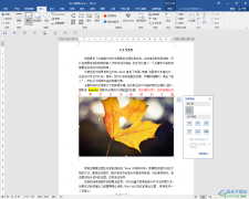 Word文檔解決插入圖片后文字間距變大的方