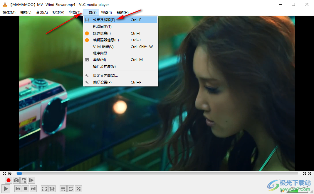 vlc media player旋轉視頻的方法