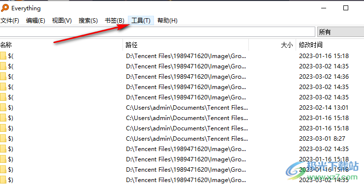 Everything添加文件夾的方法