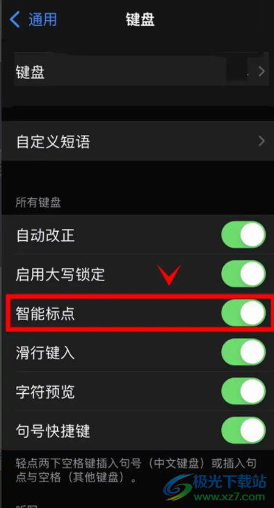 iPhone13設(shè)置智能標(biāo)點的教程