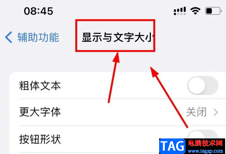 ?iPhone13顯示粗體文本的教程