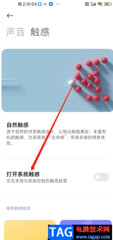 ?小米13打開(kāi)系統(tǒng)觸感的教程