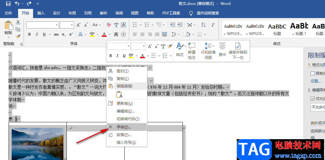 Word恢復(fù)被隱藏的文字的方法