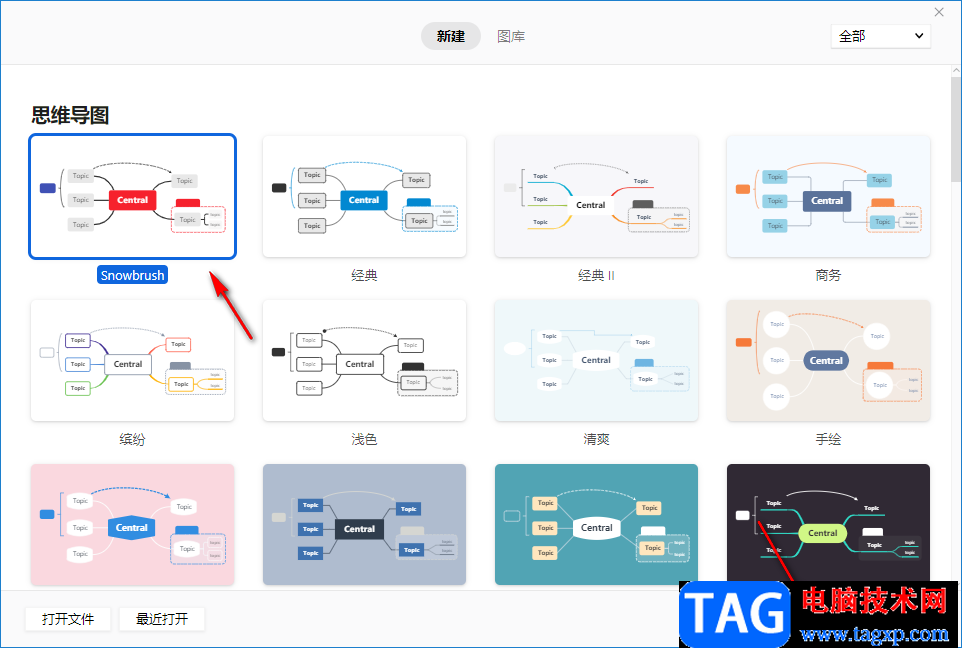 XMind把左邊的子主題移到右邊的方法