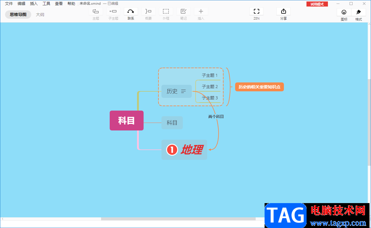 Xmind制作思維導(dǎo)圖的方法