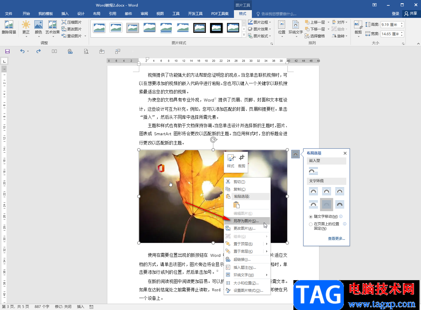 Word文檔中的圖片另存為jpg圖片格式的方法教程