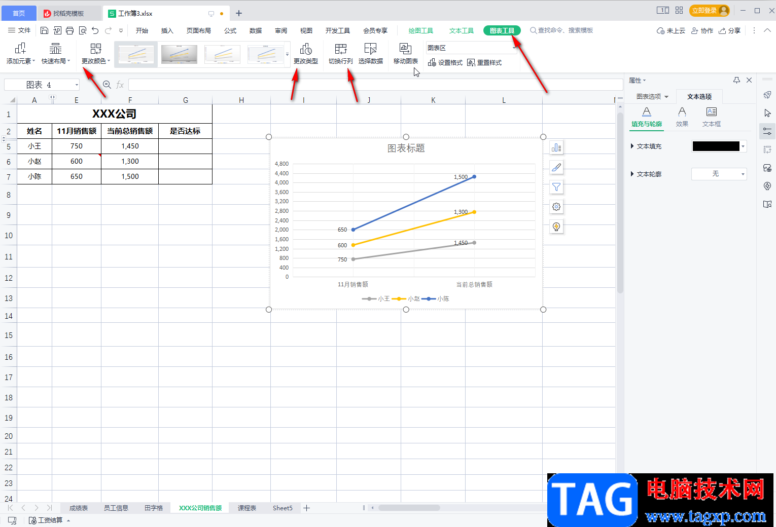 WPS Excel做折線圖的詳細教程