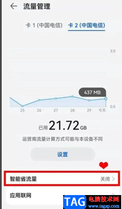 ?華為p50啟動(dòng)智能省流量的教程