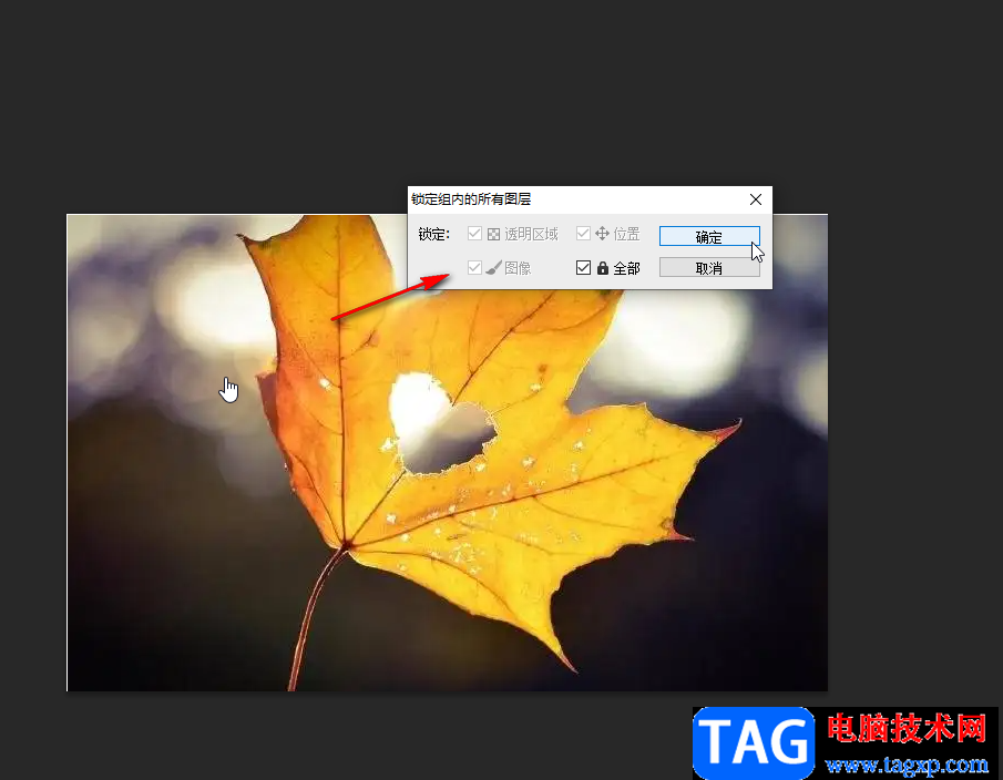 PS鎖定某個(gè)圖層的方法教程