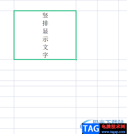wps表格中的文字豎起來的教程