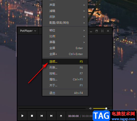 potplayer外接音響功放直通輸出音頻的設置方法