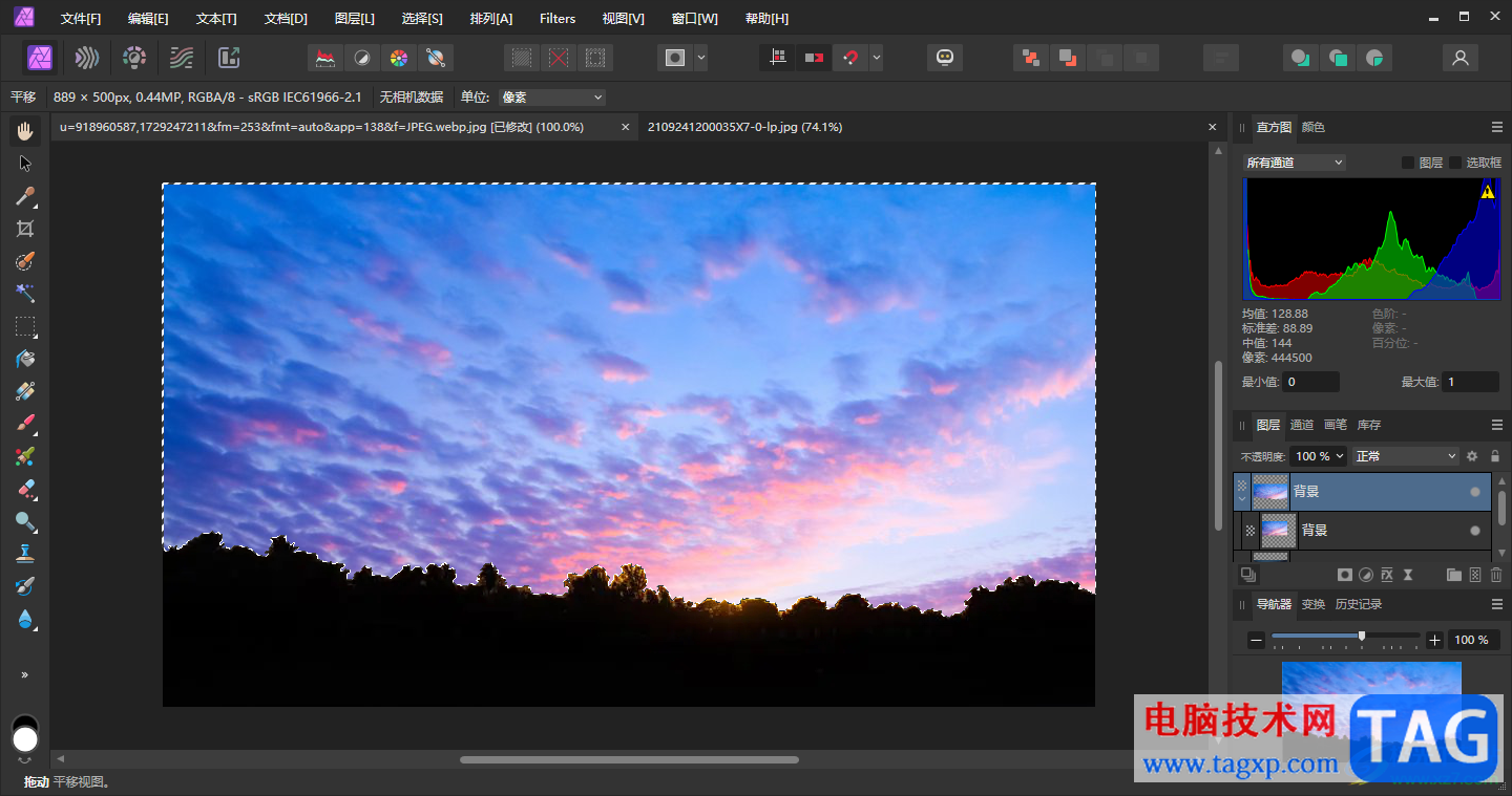 Affinity Photo2快速替換天空的方法