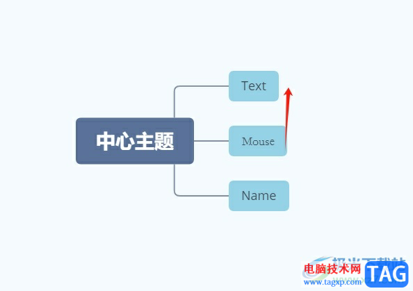 xmind把主題變成子主題的教程