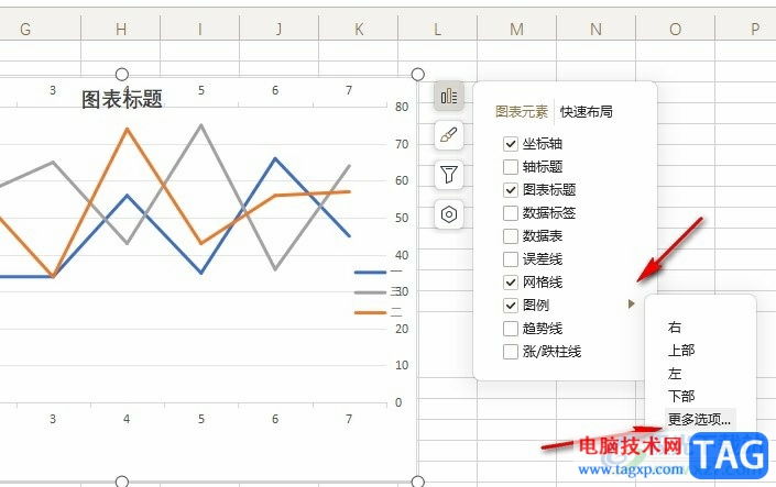 WPS Excel表格更改圖例位置的方法