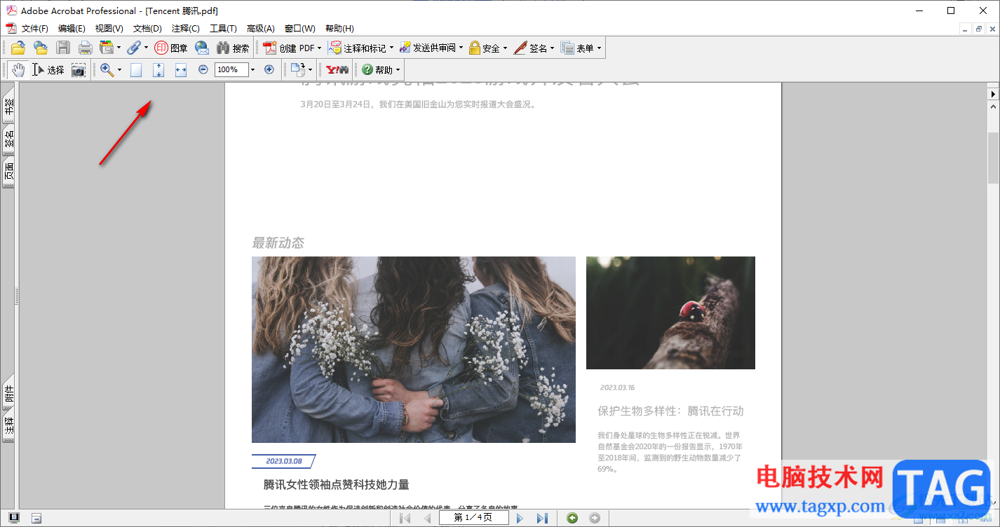 Adobe Acrobat 7.0隱藏功能區(qū)的方法