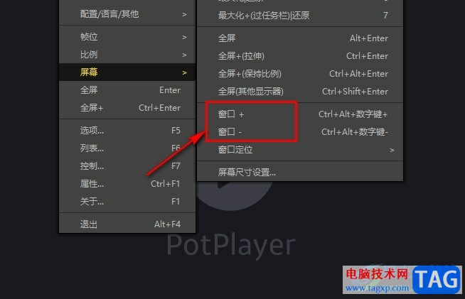 PotPlayer使用快捷鍵調(diào)整窗口大小的方法