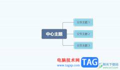 xmind將兩個子主題歸一的教程
