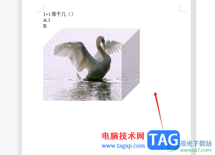 wps文檔將平面圖片變成立體圖片的教程