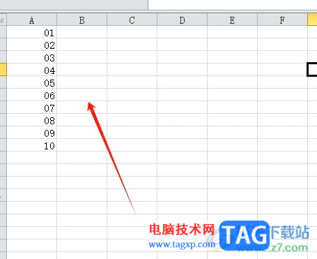 excel單元格顯示01的教程