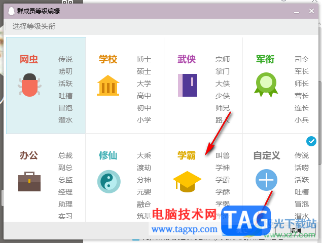 qq電腦版設(shè)置群頭銜等級(jí)的方法