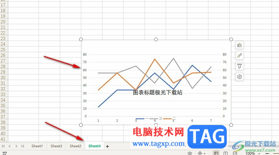 WPS Excel移動(dòng)圖表到指定表格的方法