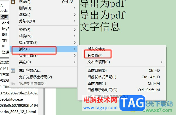editplus插入分頁符的教程