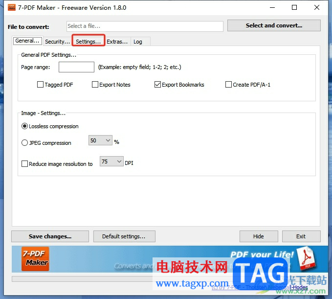 7-PDF Maker設(shè)置pdf文件的默認(rèn)存儲(chǔ)位置的教程