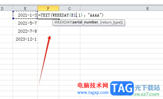 ?excel輸入日期自動計算成周數(shù)的教程