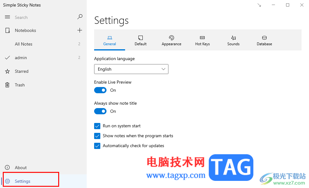 Simple Sticky Notes更改系統(tǒng)語言的方法