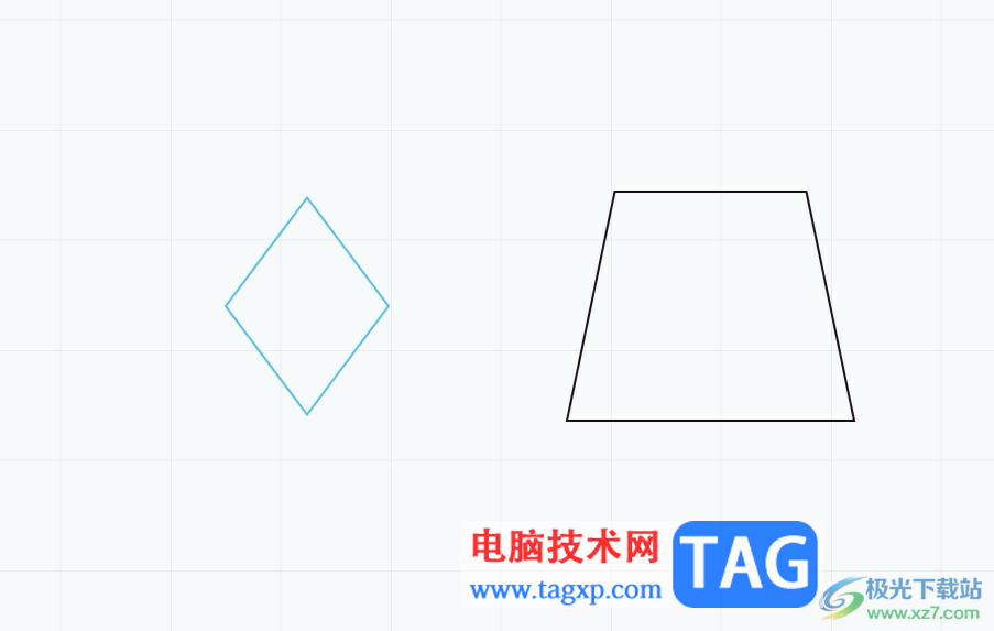 小畫桌對齊兩個圖形的教程